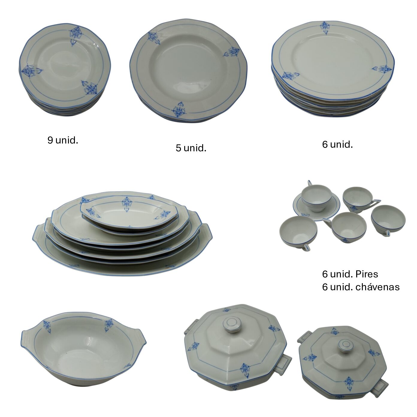 Conjunto / Serviço de mesa Candal